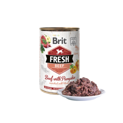 Brit Fresh Dog Beef with Pumpkin | Wet (Lata) - Pet Premium Food