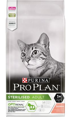 Pro Plan Cat OptiRenal Sterilized Adult Salmon | 10 kg