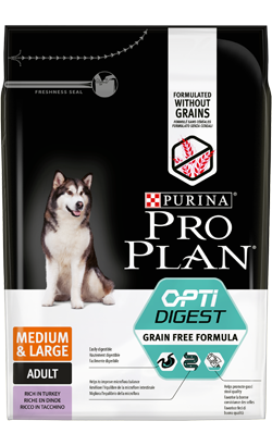  Pro Plan Dog Grain-Free Medium & Large Adult Sensitive Digestion Turkey | 12kg
