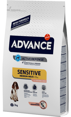  Advance Dog Medium & Maxi Adult Sensitive Salmon & Rice | 12 kg